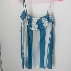 OLD NAVY Striped Ruffle Spaghetti Strap Cami
